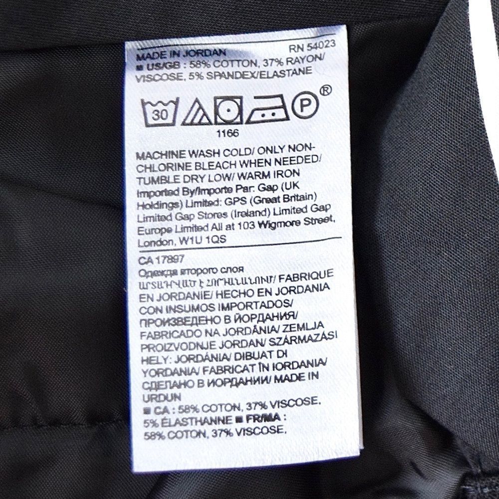 BANANA REPUBLIC Ryan Slim Straight-Fit Pants, Black, Size 8 - Picture 11 of 14